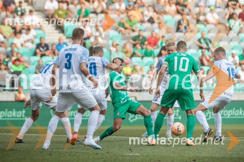  Damjan Vuklišević, nogometaš, NK Celje;  ... ;  Nemanja Motika, nogometaš, NK Olimpija;  Timi Max Elšnik, nogometaš, NK Olimpija;  Mark Zabukovnik, nogometaš, NK CeljeNogometna tekma 6. kola Prve Lige Telemach med NK Olimpija Ljubljana in NK Celje