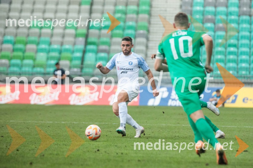  Aljoša Matko, nogometaš, NK Celje;  Timi Max Elšnik, nogometaš, NK OlimpijaNogometna tekma 6. kola Prve Lige Telemach med NK Olimpija Ljubljana in NK Celje