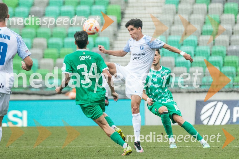 Agustin Doffo, nogometaš, NK Olimpija;  Jegor Prucev, nogometaš, NK CeljeNogometna tekma 6. kola Prve Lige Telemach med NK Olimpija Ljubljana in NK Celje