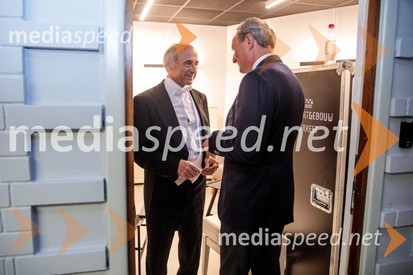  Iván Fischer, dirigent;  Gintautas Kevišas, pianistKraljevi orkester Concertgebouw iz Amsterdama na Ljubljana Festivalu