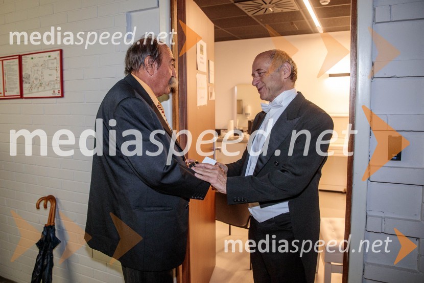  Marijan Zlobec, novinar, kritik;  Iván Fischer, dirigentKraljevi orkester Concertgebouw iz Amsterdama na Ljubljana Festivalu