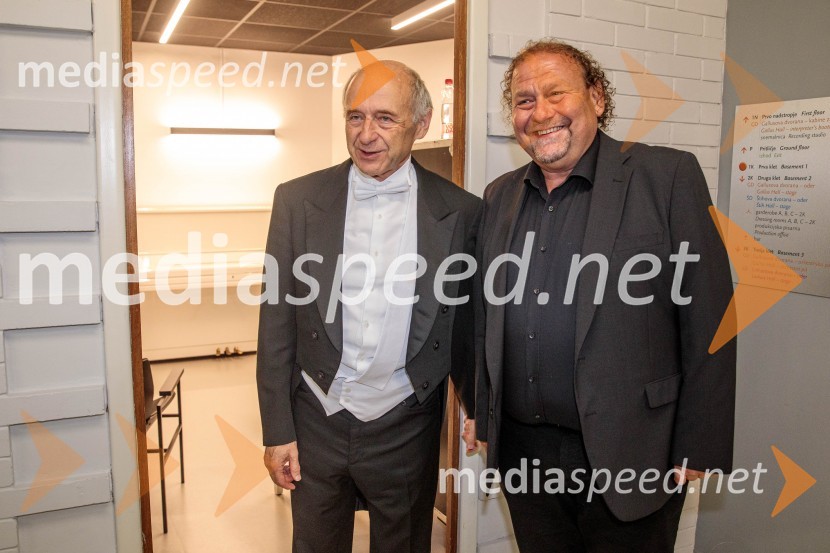  Iván Fischer, dirigent;  Darko  Brlek, direktor in umetniški vodja, Festival LjubljanaKraljevi orkester Concertgebouw iz Amsterdama na Ljubljana Festivalu