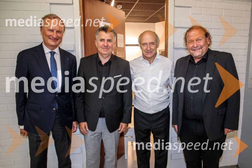  Gintautas Kevišas, pianist;  Božo  Černila, direktor, Trimo;  Iván Fischer, dirigent;  Darko  Brlek, direktor in umetniški vodja, Festival LjubljanaKraljevi orkester Concertgebouw iz Amsterdama na Ljubljana Festivalu