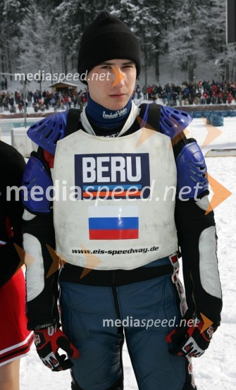 Younir Bazeev (Rusija)SPEEDWAY NA LEDU, polfinale svetovnega prvenstva posameznikov, 2. dirka