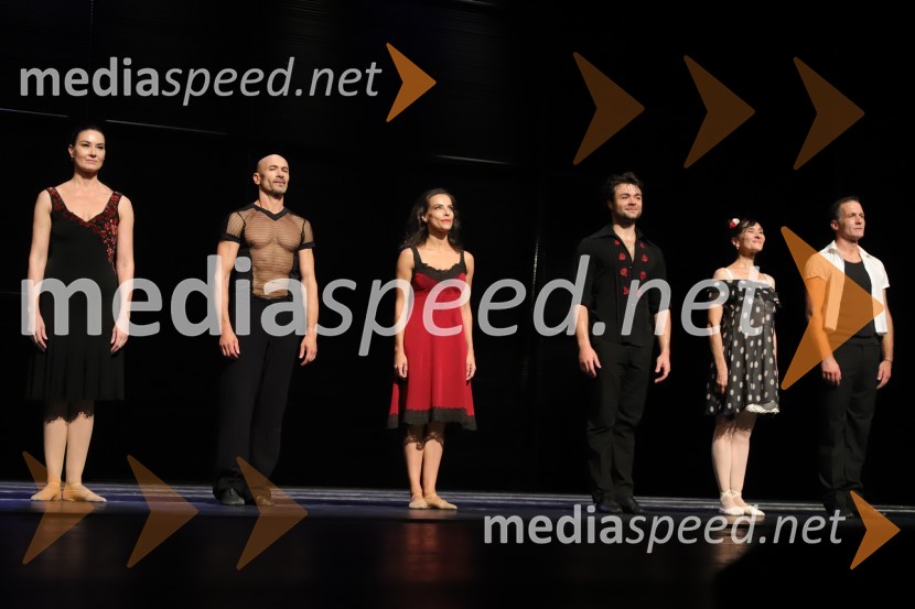  Klavdija Stanišič, baletna plesalka;  Sergiu Moga, baletni solist;  Catarina  de Menesses, balerina;  Ionut Dinita, baletni plesalec;  Marina Krasnova, baletna solistka;  Tiberiu Marta, baletni plesalecJubilejna baletna poslastica: Tango praznuje 25 let