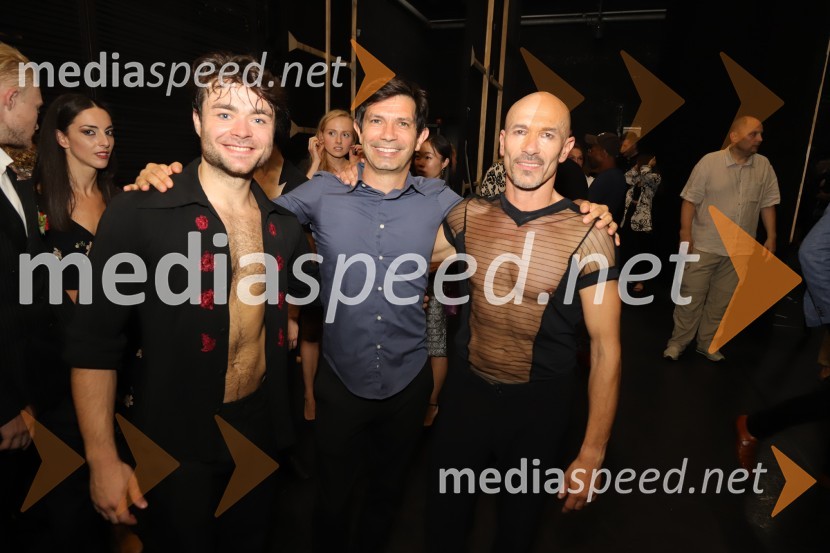  Ionut Dinita, baletni plesalec;  Mircea Golescu, baletnik;  Sergiu Moga, baletni solistJubilejna baletna poslastica: Tango praznuje 25 let