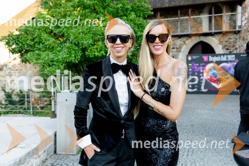  Maja Zupet;  Teja RusjanLjubljanski grad gostil Dragon's Ball 2023