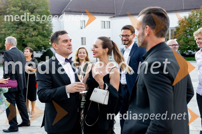  Matej Valenčič, Imperial - Luxury Travel Solutions; dr. dent. med. Ana  Višnjar, zobozdravnica; dr. med. Igor Višnjar, estetski kirurgLjubljanski grad gostil Dragon's Ball 2023