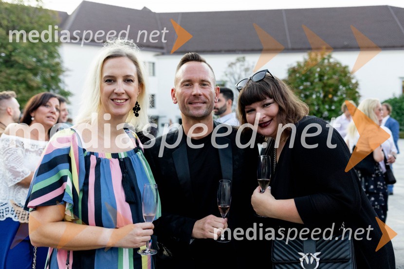  Katarina Kus, odvetnica;  Uroš Skrinar;  Maja DrobneLjubljanski grad gostil Dragon's Ball 2023