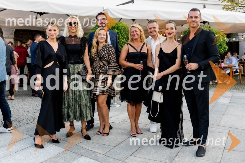  Metka Kejžar, Digitalk;  Ula Spindler, partnerica in direktorica, Pristop;  Nika Svetina;  Svit Svetina, odvetnik;  Saška Žvan;  Matej Žvan, direktor, CDE d.o.o.; dr. dent. med. Ana  Višnjar, zobozdravnica; dr. med. Igor Višnjar, estetski kirurgLjubljanski grad gostil Dragon's Ball 2023