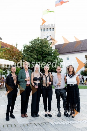  Sion Walton;  Polona Černič, Turizem Ljubljana;  Natalie  Bruynseels-Fogg;  Charlotte Hockin;  Ben Walton;  Polona Ponikvar, Turizem LjubljanaLjubljanski grad gostil Dragon's Ball 2023