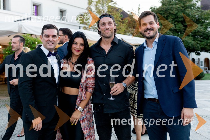  Mattej Valenčič, Imperial Luxury Travel Solutions ;  Tjaša Perko, kaskaderka in blogerka;  Rok Perko, alpski smučar;  Martin Jezeršek, generalni direktor Jezeršek d.o.o.Ljubljanski grad gostil Dragon's Ball 2023