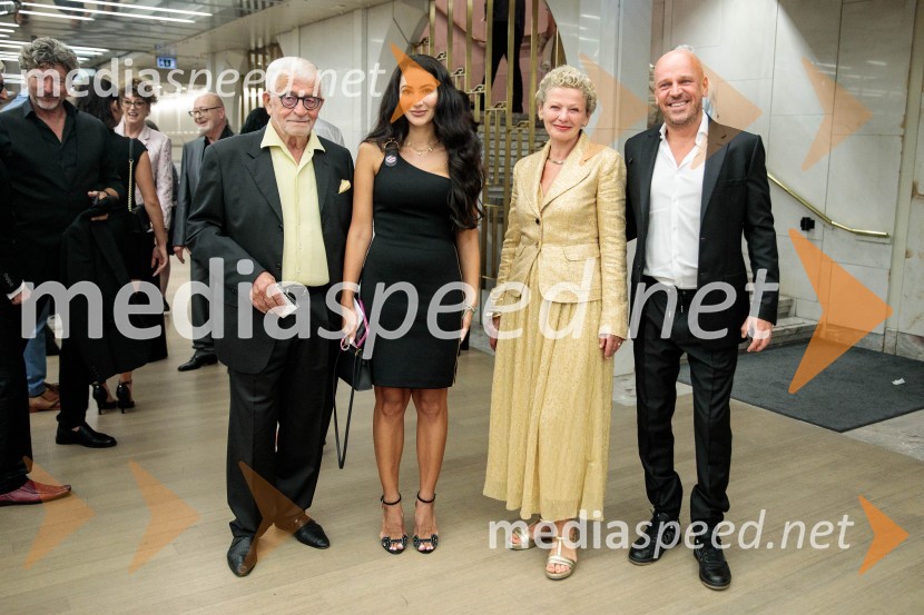 dr. Peter  Čeferin, pravnik, pisatelj;  Ursula Gawish;  Rija Čič;  Damjan Jankovič71. Ljubljana Festival svečano zaključil Gewandhaus orkester Leipzig
