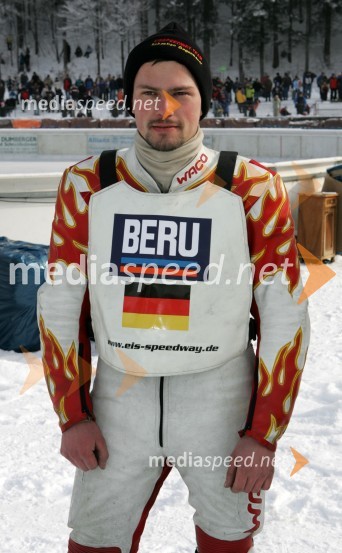 Sebastian Gegenbauer (Nemčija)SPEEDWAY NA LEDU, polfinale svetovnega prvenstva posameznikov, 2. dirka