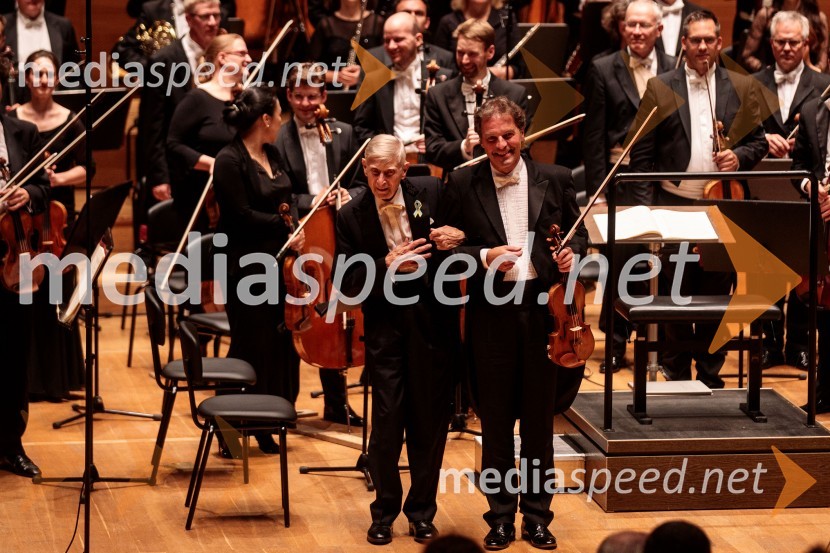  Herbert  Blomstedt, dirigent;  ... 71. Ljubljana Festival svečano zaključil Gewandhaus orkester Leipzig