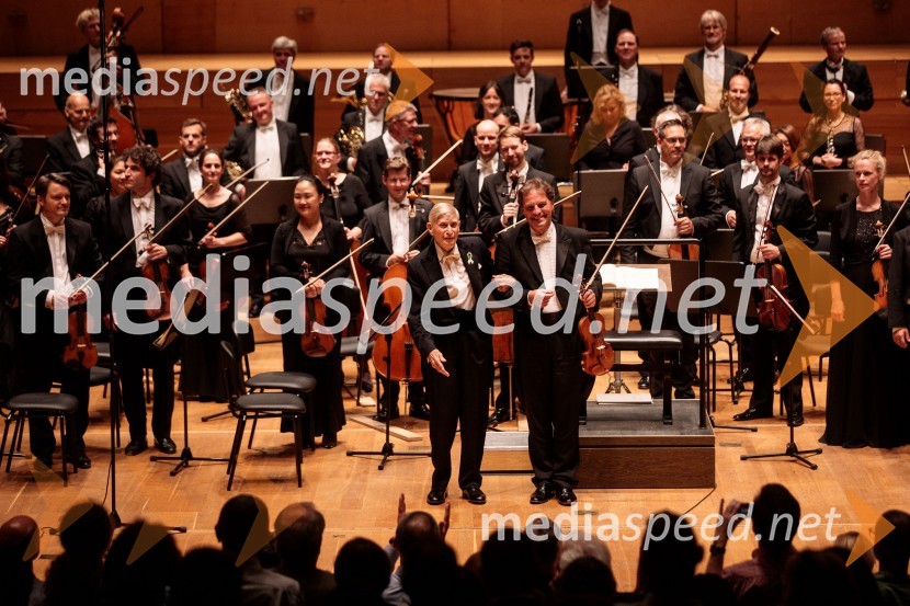  Herbert  Blomstedt, dirigent;  ... 71. Ljubljana Festival svečano zaključil Gewandhaus orkester Leipzig