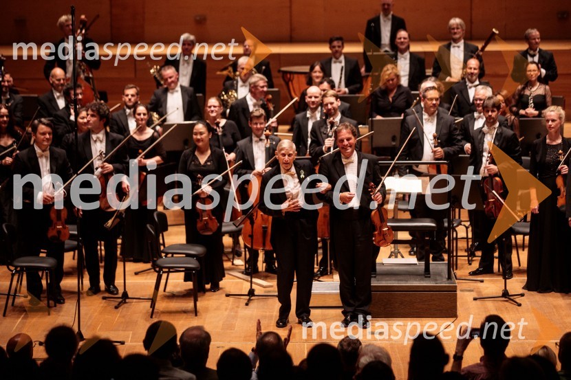  Herbert  Blomstedt, dirigent;  ... 71. Ljubljana Festival svečano zaključil Gewandhaus orkester Leipzig