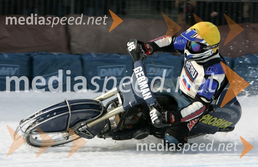 Younir Bazeev (Rusija)SPEEDWAY NA LEDU, polfinale svetovnega prvenstva posameznikov, 2. dirka