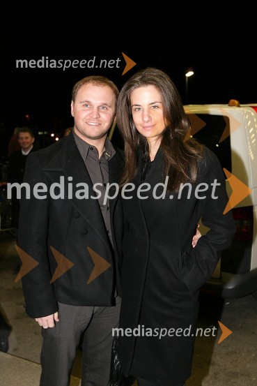 Matej Raščan, direktor in lastnik podjetja Rašica Point d.o.o. in podjetja Delo revije, d.d. ter njegova zaročenka Marija Pandrc, izvršna direktorica RašiceIl Divo, koncert v Hali Tivoli