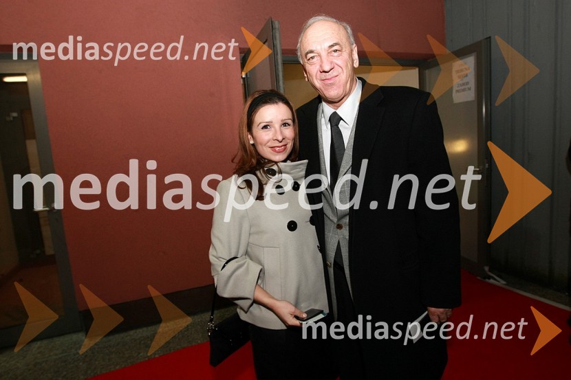 Janez Ujčič, generalni direktor RTS in Jana Ujčič, novinarka in voditeljica RTSIl Divo, koncert v Hali Tivoli