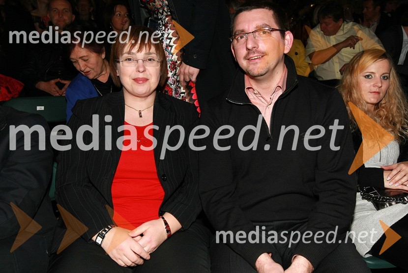 Nataša Pirc Musar, pooblaščenka za dostop do informacij javnega značaja in njen soprog Aleš MusarIl Divo, koncert v Hali Tivoli