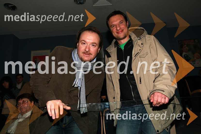 Patrik Greblo, direktor Avditorija Portorož in Metod Žunec, član skupine Eroika  	 
	Il Divo, koncert v Hali Tivoli