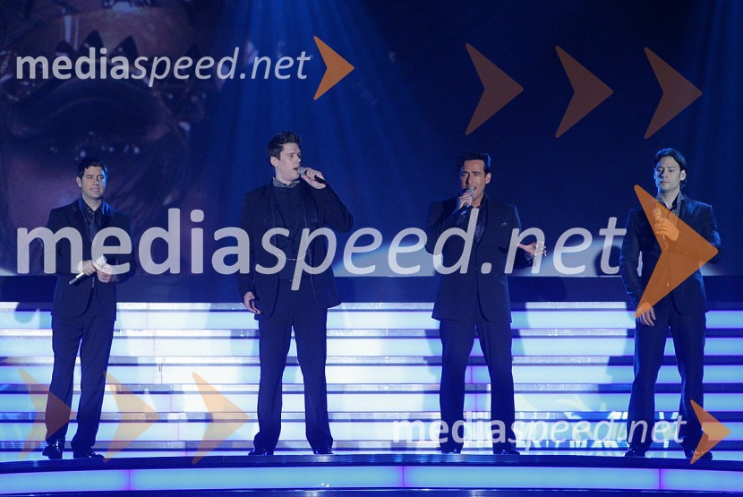 Sebastien Izambard, David Miller, Carlos Marin in Urs Buhler, skupina Il DivoIl Divo, koncert v Hali Tivoli