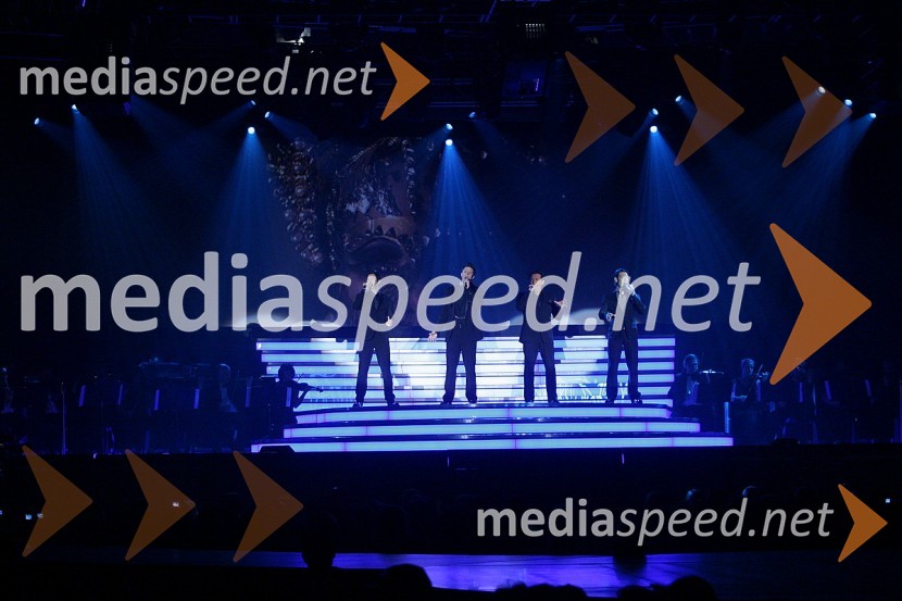 Sebastien Izambard, David Miller, Carlos Marin in Urs Buhler, skupina Il DivoIl Divo, koncert v Hali Tivoli