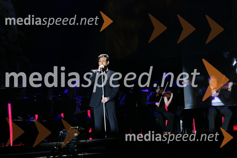 Carlos Marin, član skupine Il DivoIl Divo, koncert v Hali Tivoli