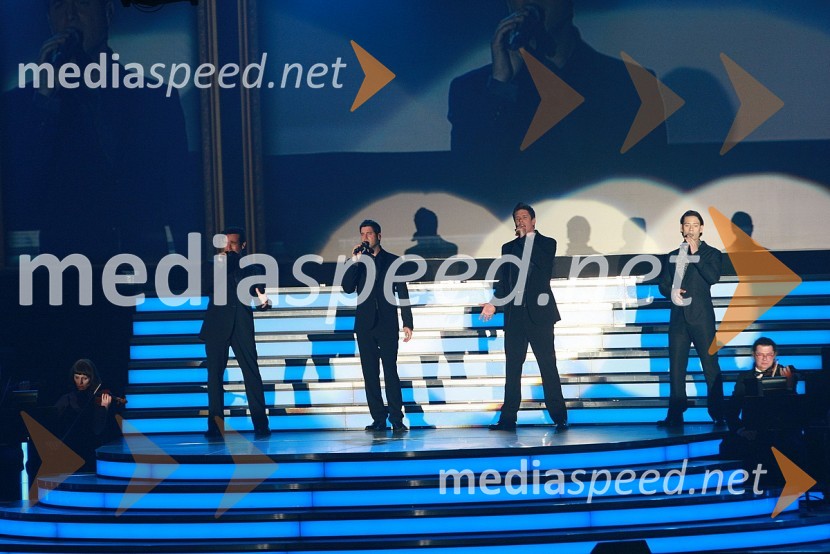 Carlos Marin, Sebastien Izambard, David Miller in Urs Buhler,   skupina Il DivoIl Divo, koncert v Hali Tivoli