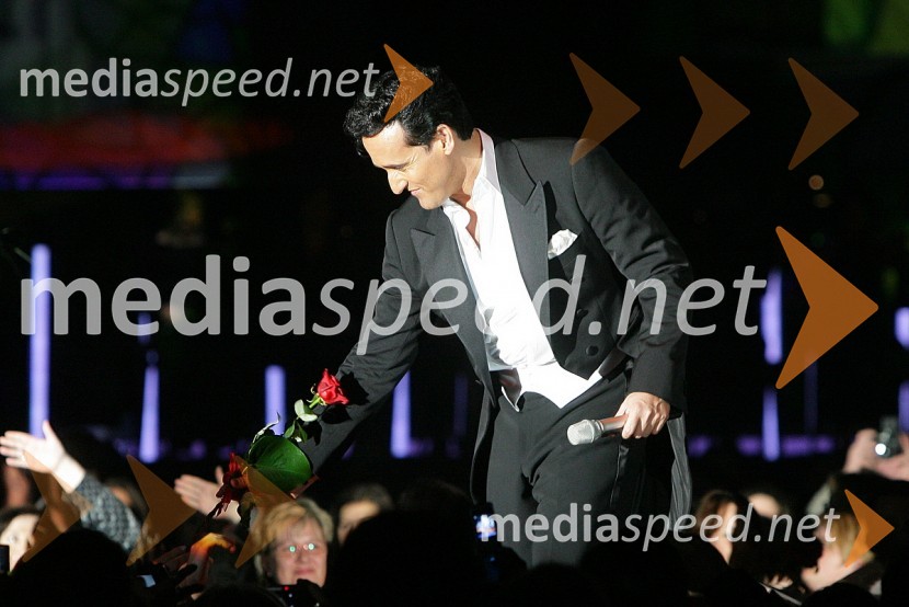 Carlos Marin, član skupine Il DivoIl Divo, koncert v Hali Tivoli