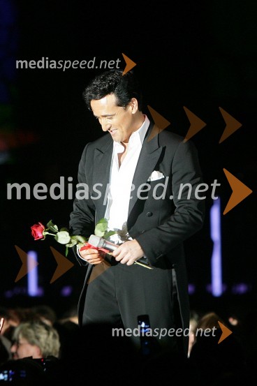 Carlos Marin, član skupine Il DivoIl Divo, koncert v Hali Tivoli
