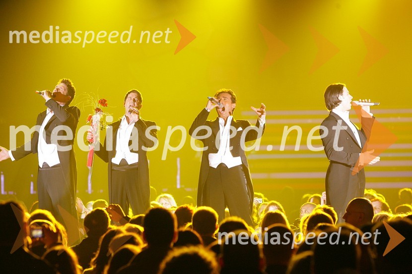 David Miller, Sebastien Izambard, Carlos Marin in Urs Buhler, skupina Il DivoIl Divo, koncert v Hali Tivoli