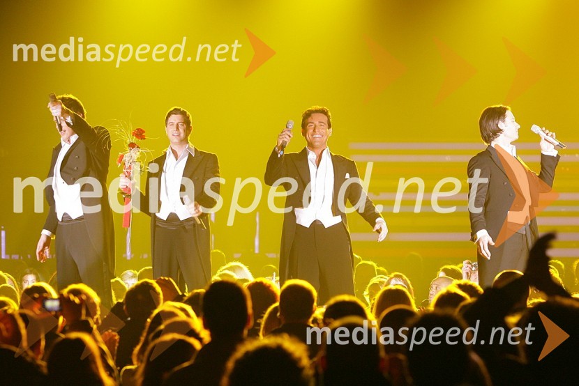 David Miller, Sebastien Izambard, Carlos Marin in Urs Buhler, skupina Il DivoIl Divo, koncert v Hali Tivoli