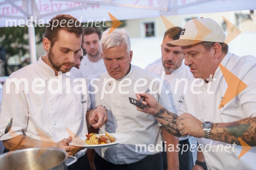 ... ;  ... ;  Igor Jagodic, kuharski mojster, restavracija Strelec;  Jorg Zupan, solastnik, AFTRKranjska dolga miza 2023