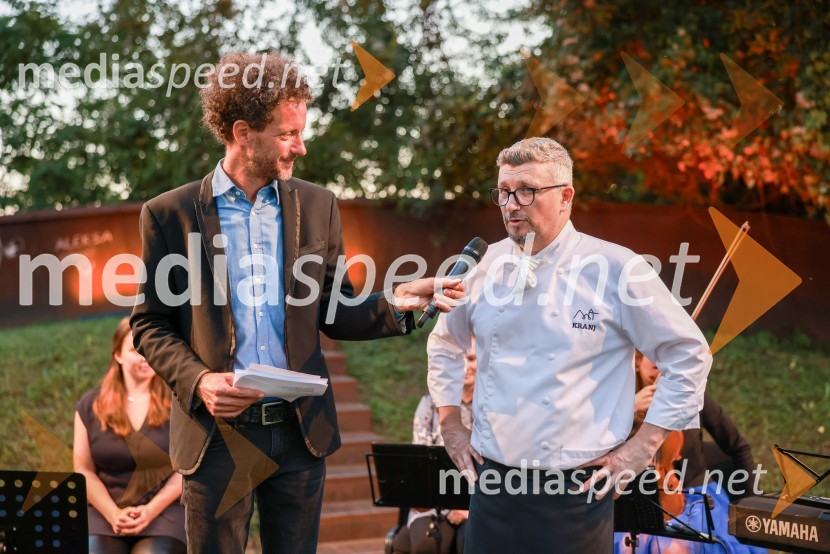  Toni Cahunek, igralec, novinar;  Uroš Gorjanc, Gostilna KrištofKranjska dolga miza 2023