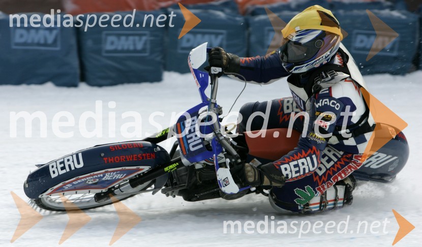 Robert Eibl (Nemčija)
SPEEDWAY NA LEDU, polfinale svetovnega prvenstva posameznikov, 2. dirka