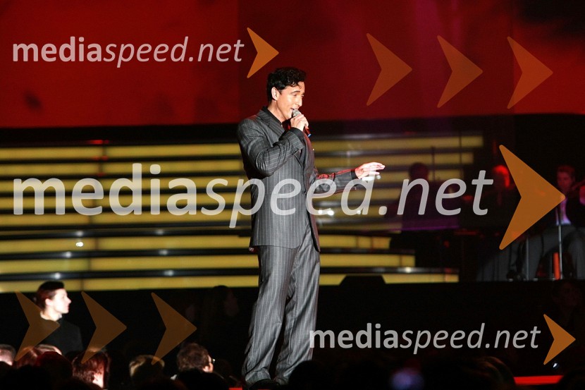 Carlos Marin, član skupine Il DivoIl Divo, koncert v Hali Tivoli