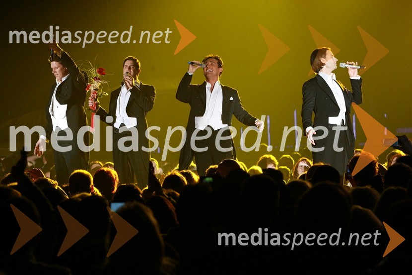 David Miller, Sebastien Izambard, Carlos Marin in Urs Buhler, skupina Il DivoIl Divo, koncert v Hali Tivoli