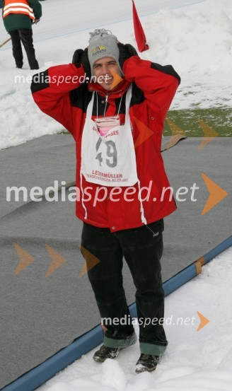 Thomas Črnčec, snemalecSPEEDWAY NA LEDU, polfinale svetovnega prvenstva posameznikov, 2. dirka