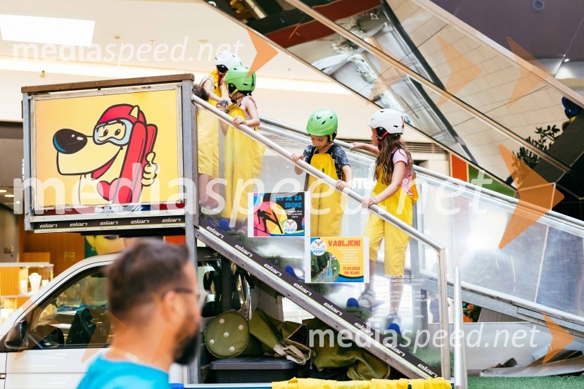 Smučarski skoki na MINI PLANICI v Citycentru Celje