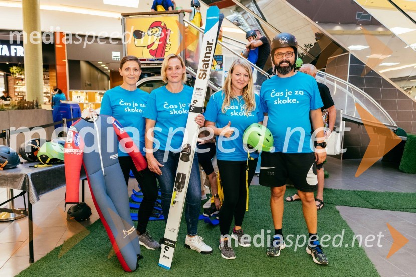 Smučarski skoki na MINI PLANICI v Citycentru Celje
