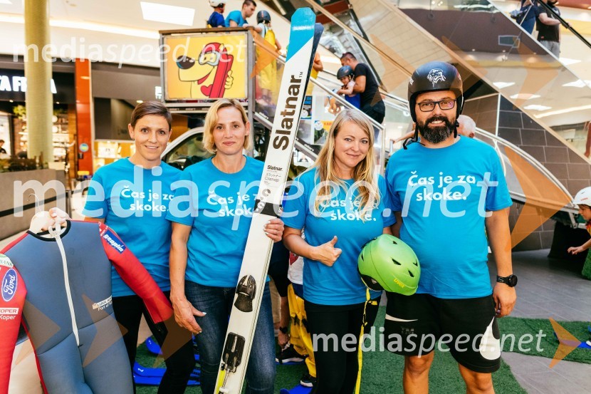 Smučarski skoki na MINI PLANICI v Citycentru Celje