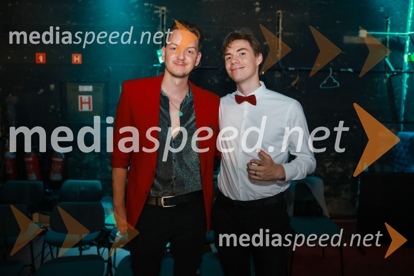  Gašper Mihelič, 2B;  Filip Vidušin, glasbena skupina LPSFrišno/Fresh, dan nove slovenske glasbe 2023