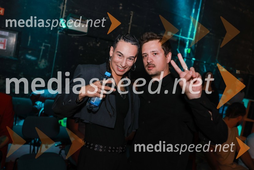  Mia Puhar Rodin - Masayah, pevka;  Gregor  Strasbergar, glasbena skupina MRFYFrišno/Fresh, dan nove slovenske glasbe 2023