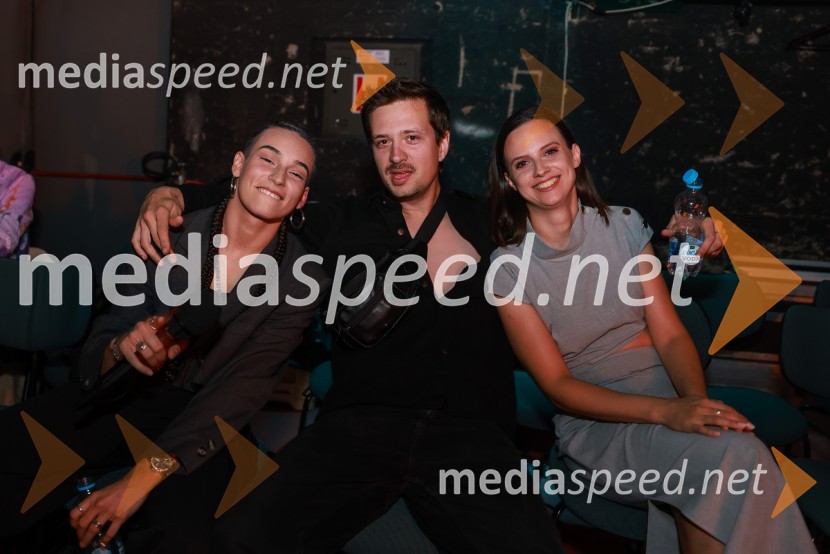  Mia Puhar Rodin - Masayah, pevka;  Gregor  Strasbergar, glasbena skupina MRFY;  Lara Poreber, vokalistka LamaiFrišno/Fresh, dan nove slovenske glasbe 2023