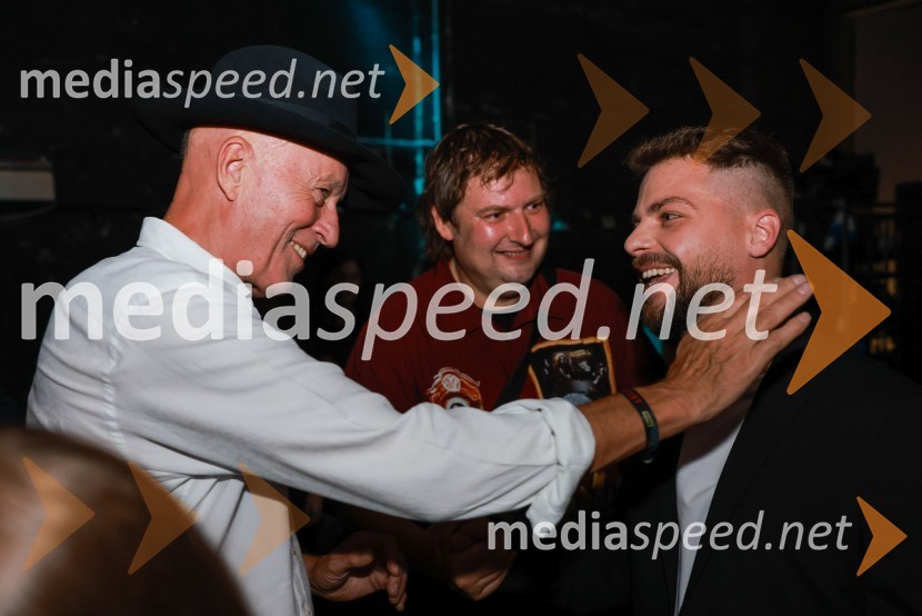  Vlado Kreslin, glasbenik;  Gregor Stermecki, urednik, Radio Maribor;  Michael Leopold- Leopold I., glasbenikFrišno/Fresh, dan nove slovenske glasbe 2023