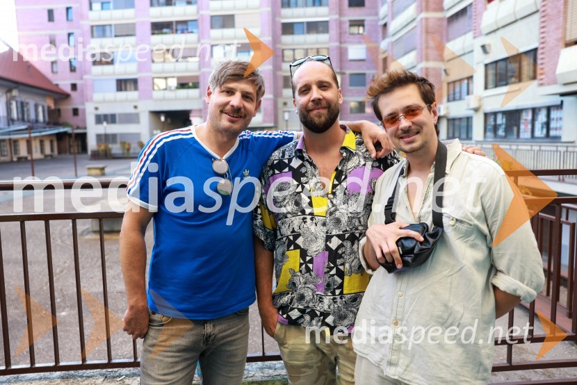  Anže Zevnik, igralec;  Marko Kocjan - Emkej, glasbenik;  Gregor  Strasbergar, glasbena skupina MRFYFrišno/Fresh, dan nove slovenske glasbe 2023