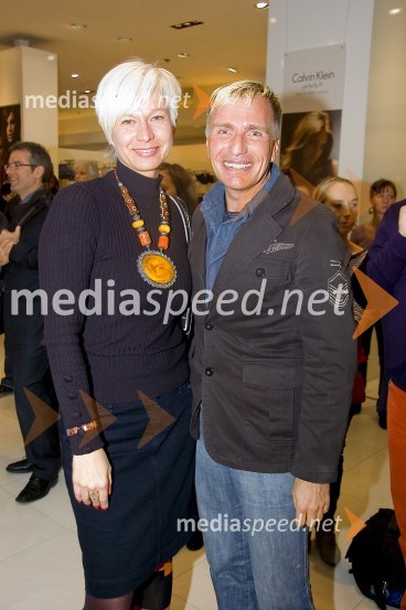 Barbra Drnač, plesna novinarka in urednica oddaje Parada plesa in Igor Jelen - Iggy, lastnik plesnega studia IgenEtam, modna revija v Emporiumu