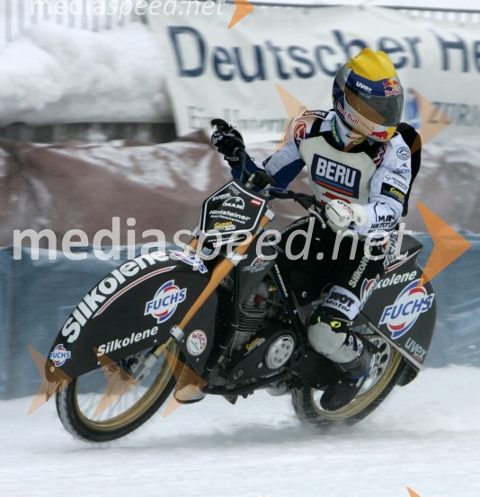 Franz Zorn (Avstrija)SPEEDWAY NA LEDU, polfinale svetovnega prvenstva posameznikov, 2. dirka